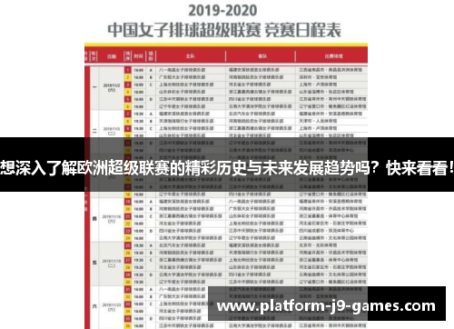 想深入了解欧洲超级联赛的精彩历史与未来发展趋势吗？快来看看！