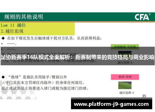 足协新赛季16队模式全面解析:新赛制带来的竞技格局与商业影响 足协新赛季16队模式全面解析:新赛制带来的竞技格局与商业影响